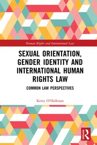 Sexual Orientation, Gender Identity and International Human Rights Law_cover
