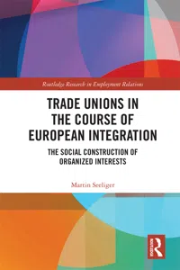 Trade Unions in the Course of European Integration_cover