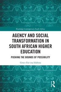 Agency and Social Transformation in South African Higher Education_cover