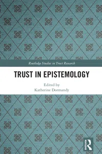 Trust in Epistemology_cover