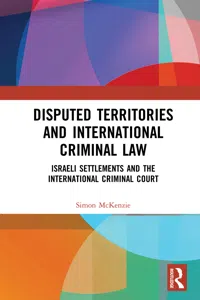 Disputed Territories and International Criminal Law_cover