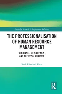 The Professionalisation of Human Resource Management_cover