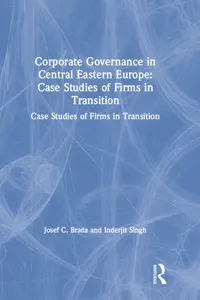 Corporate Governance in Central Eastern Europe_cover