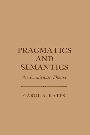 Pragmatics and Semantics