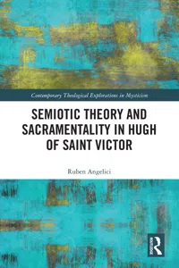 Semiotic Theory and Sacramentality in Hugh of Saint Victor_cover