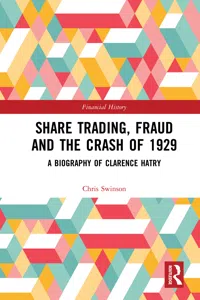 Share Trading, Fraud and the Crash of 1929_cover