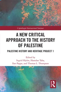 A New Critical Approach to the History of Palestine_cover