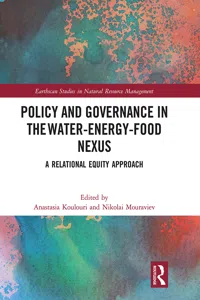 Policy and Governance in the Water-Energy-Food Nexus_cover