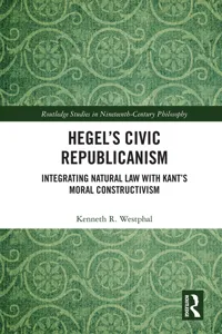 Hegel's Civic Republicanism_cover