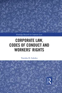 Corporate Law, Codes of Conduct and Workers' Rights_cover