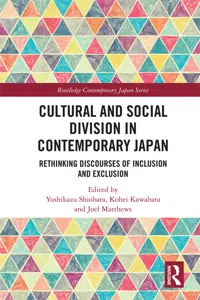 Cultural and Social Division in Contemporary Japan_cover