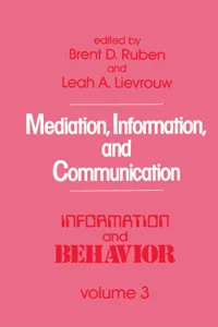 Mediation, Information, and Communication_cover