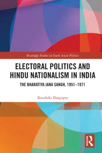 Electoral Politics and Hindu Nationalism in India_cover