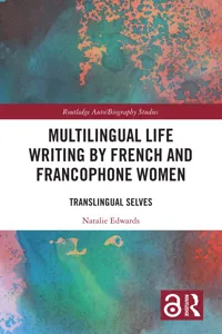 Multilingual Life Writing by French and Francophone Women_cover