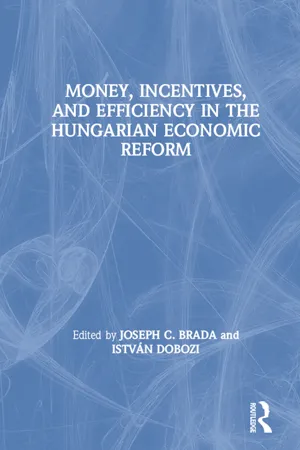 Money, Incentives and Efficiency in the Hungarian Economic Reform