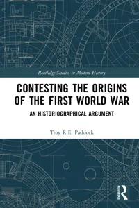 Contesting the Origins of the First World War_cover