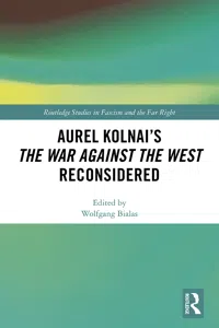 Aurel Kolnai's The War AGAINST the West Reconsidered_cover