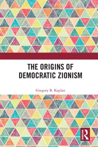 The Origins of Democratic Zionism_cover