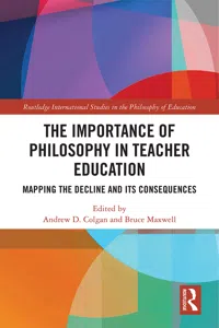 The Importance of Philosophy in Teacher Education_cover