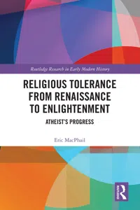 Religious Tolerance from Renaissance to Enlightenment_cover