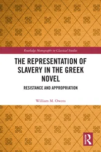 The Representation of Slavery in the Greek Novel_cover