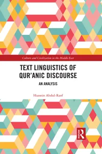 Text Linguistics of Qur'anic Discourse_cover