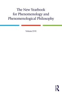 The New Yearbook for Phenomenology and Phenomenological Philosophy_cover