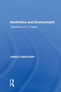 Aesthetics and Environment_cover