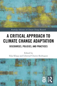 A Critical Approach to Climate Change Adaptation_cover