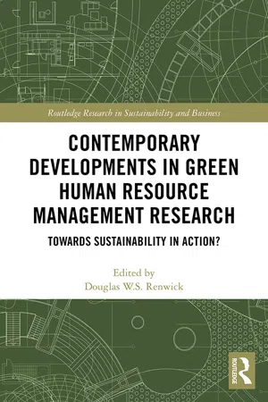 Contemporary Developments in Green Human Resource Management Research