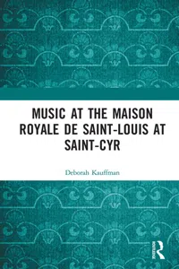 Music at the Maison royale de Saint-Louis at Saint-Cyr_cover