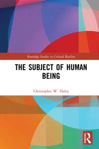 The Subject of Human Being_cover