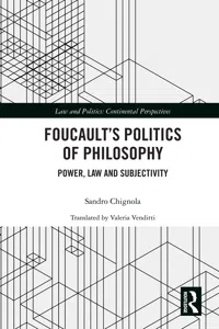 Foucault's Politics of Philosophy_cover