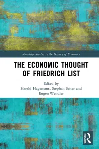 The Economic Thought of Friedrich List_cover