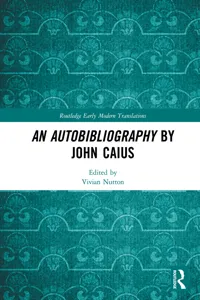 An Autobibliography by John Caius_cover