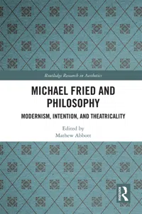 Michael Fried and Philosophy_cover