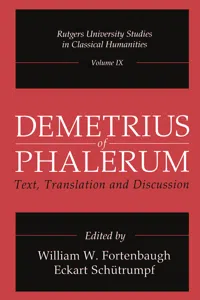 Demetrius of Phalerum_cover