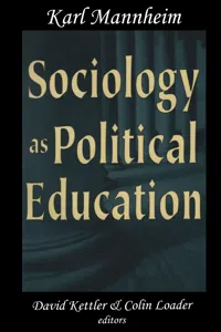 Sociology as Political Education_cover