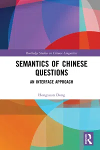 Semantics of Chinese Questions_cover