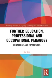 Further Education, Professional and Occupational Pedagogy_cover