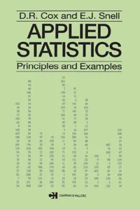 Applied Statistics - Principles and Examples_cover