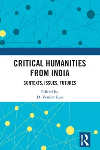 Critical Humanities from India_cover