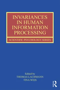 Invariances in Human Information Processing_cover