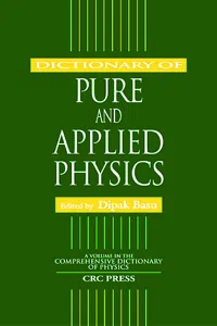 Dictionary of Pure and Applied Physics_cover