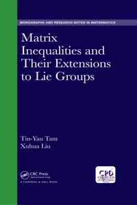 Matrix Inequalities and Their Extensions to Lie Groups_cover