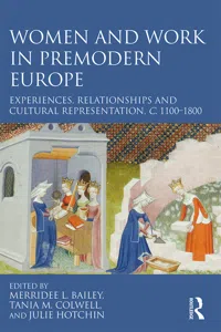 Women and Work in Premodern Europe_cover