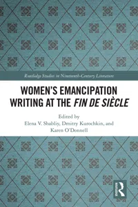 Women's Emancipation Writing at the Fin de Siecle_cover