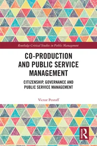 Co-Production and Public Service Management_cover