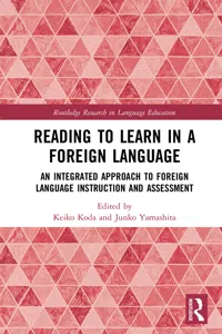 Reading to Learn in a Foreign Language_cover