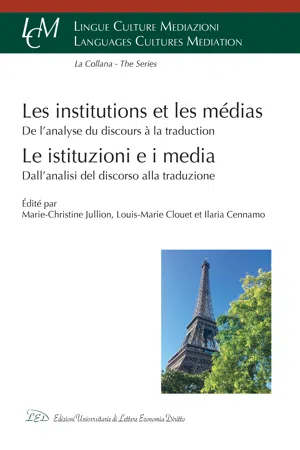 INSTITUTIONS ET MÉDIAS